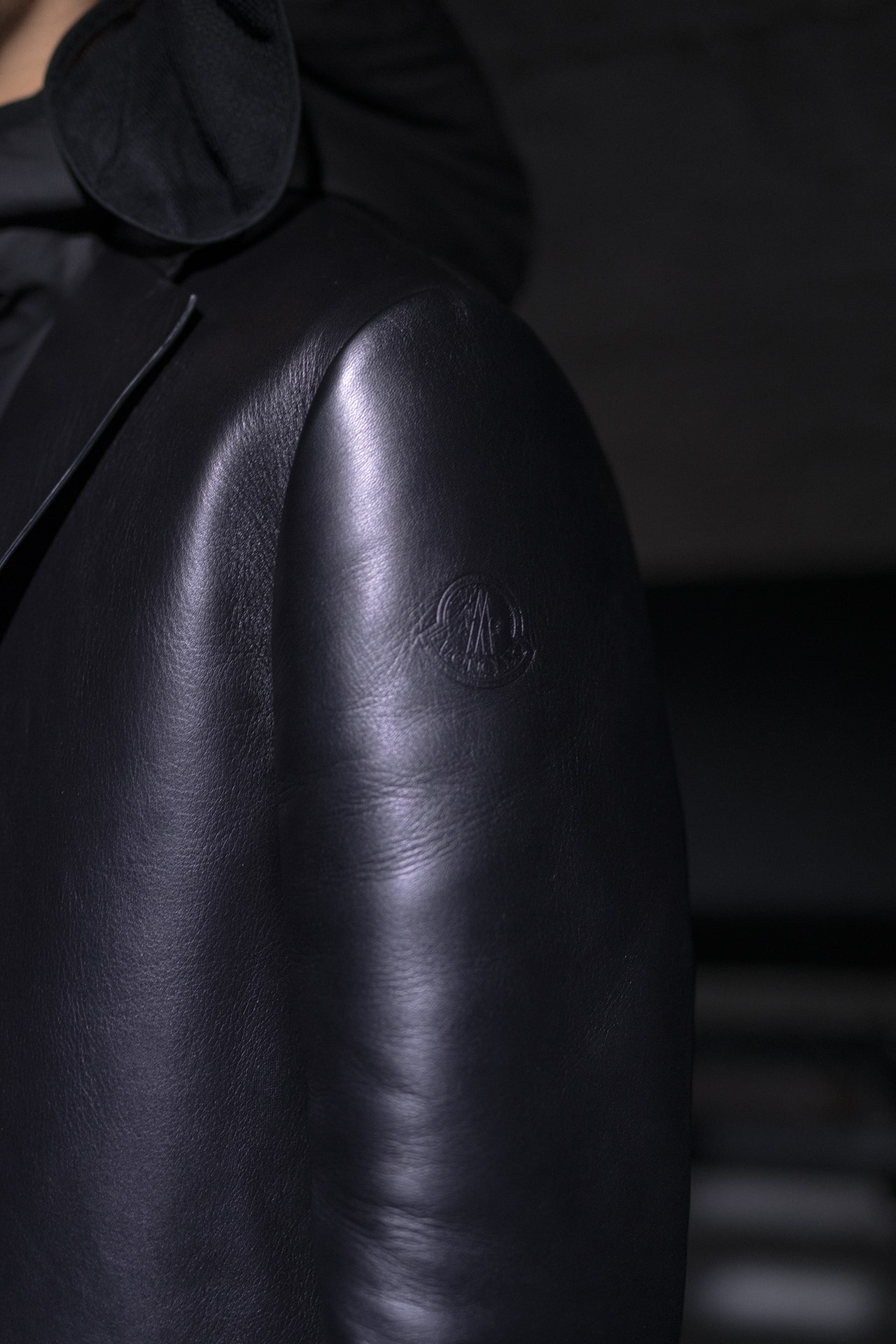 moncler genius milan fashion week presentation alyx matthew williams collaboration leather jacket black