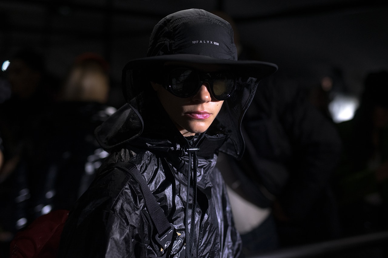 moncler genius milan fashion week presentation alyx matthew williams collaboration hat sunglasses black