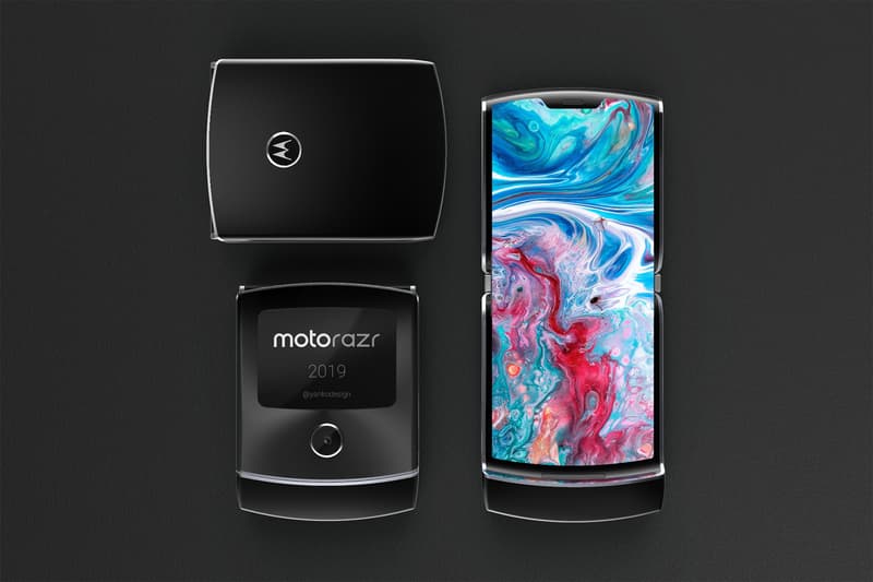 motorola razr flip phone potential first look rendering filed patent technology smartphone