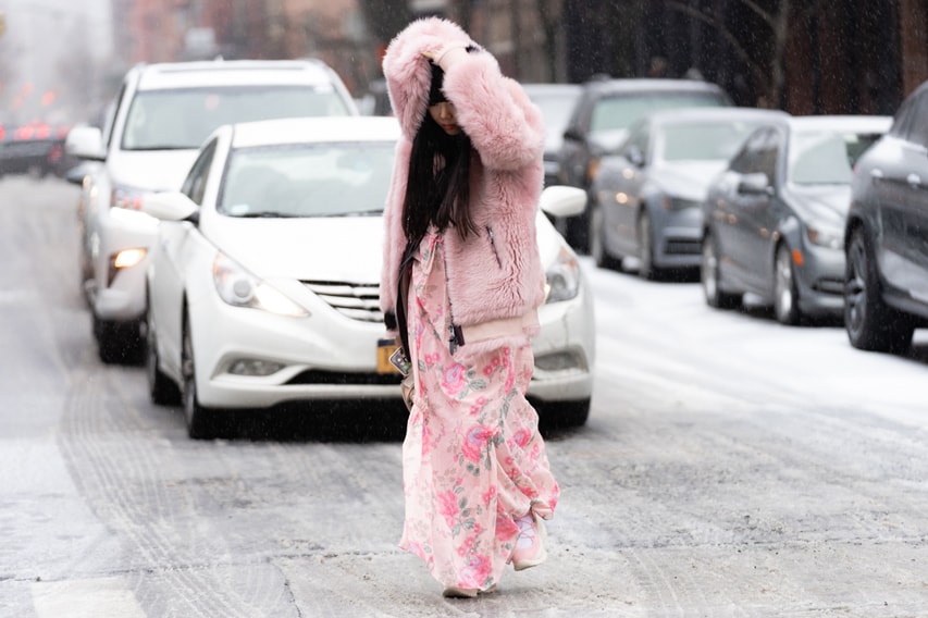 New York Fashion Week Fall Winter 2019 Street Style Snaps Susie Bubble Coat Pink