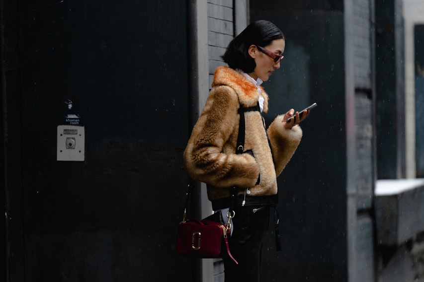 New York Fashion Week Fall Winter 2019 Street Style Snaps Faux Fur Coat Brown