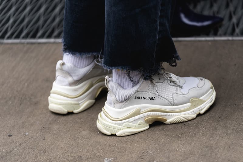 new york fashion week nyfw fall winter 2019 fw19 street style bloggers influencers balenciaga triple-s sneakers