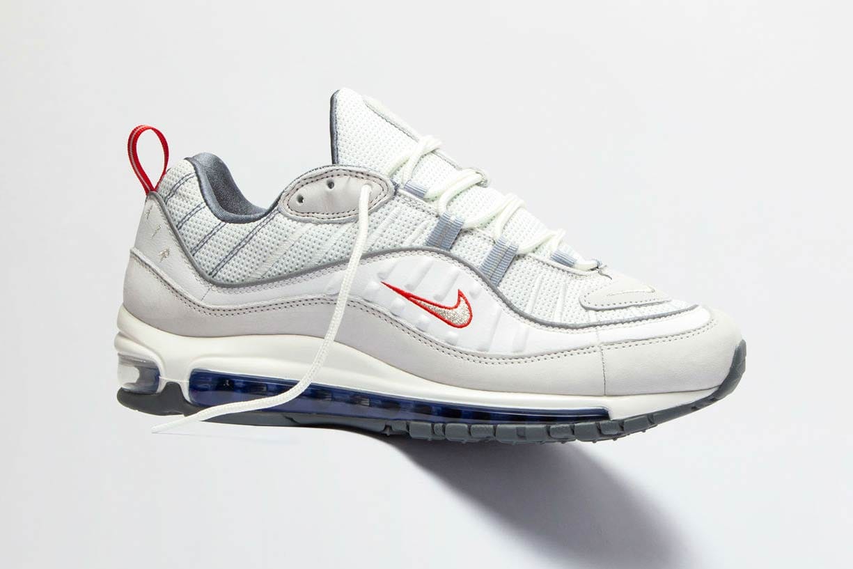 air max 98 trainers summit white blue void red