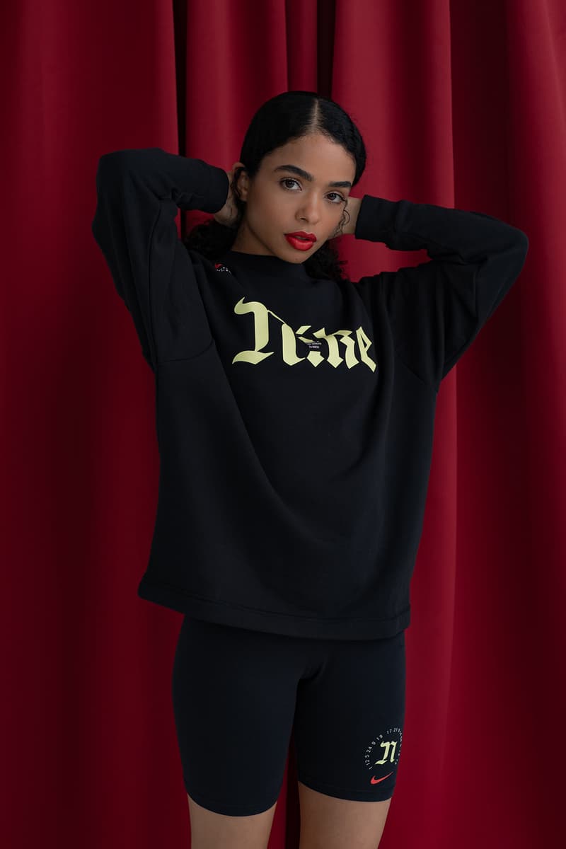 Alexis Quintero x Nike LA Editions Collaboration Sweater Sweatshirt Oversized Crew Crewneck logo bike shorts