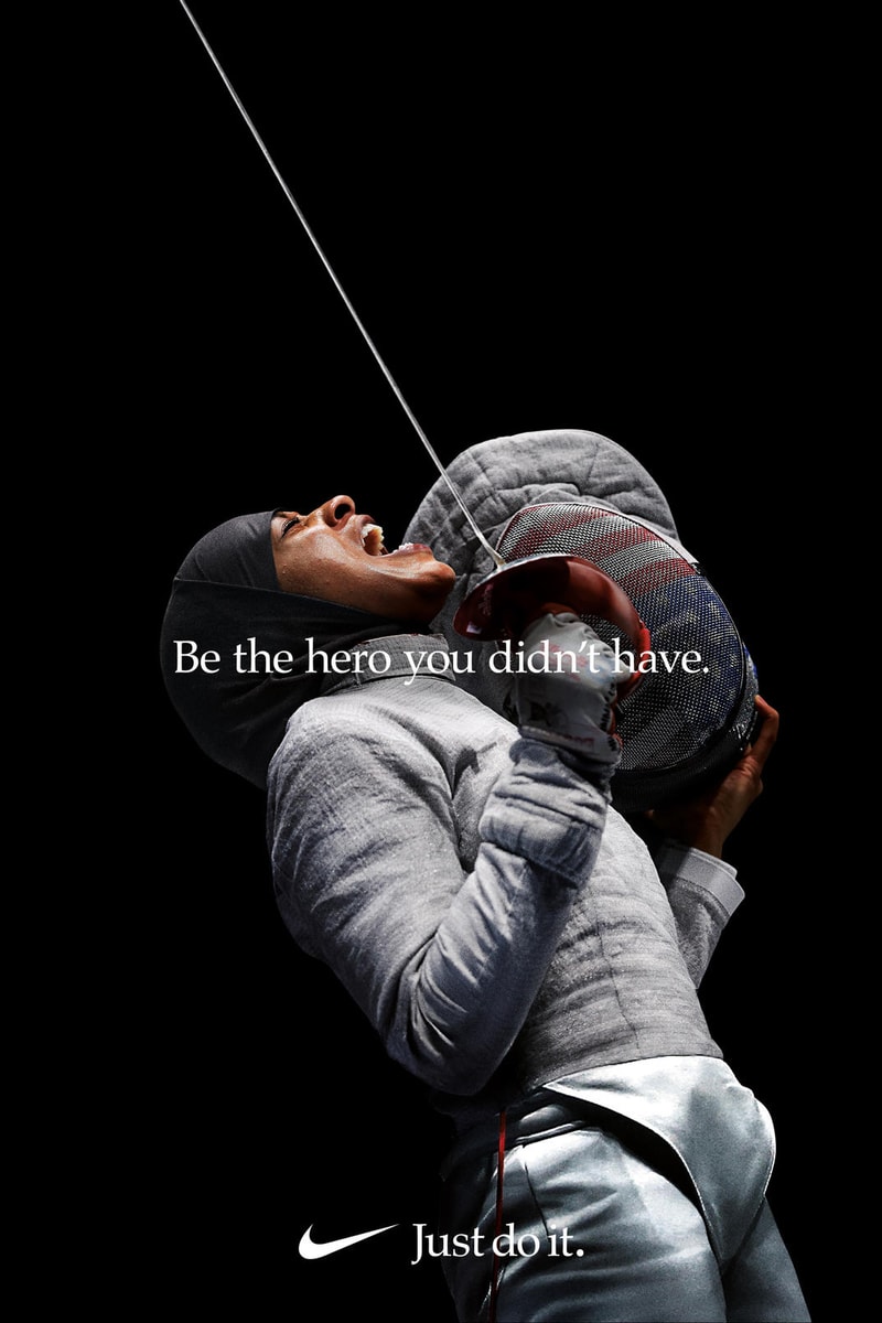 Nike Just Do It "Dream Crazier" Campaign Ibtihaj Muhammad Top Pants Grey