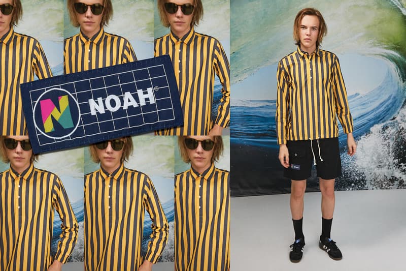 NOAH Spring Summer 2019 Lookbook Shirt Yellow Black