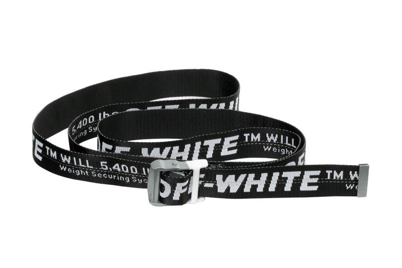 Off White Industrial Belt Black White 