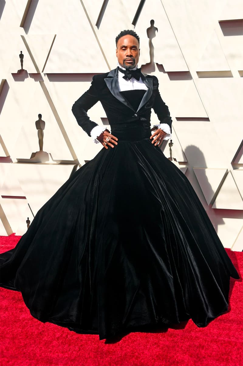 billy porter oscars 2019 91st academy awards black suit dress red carpet