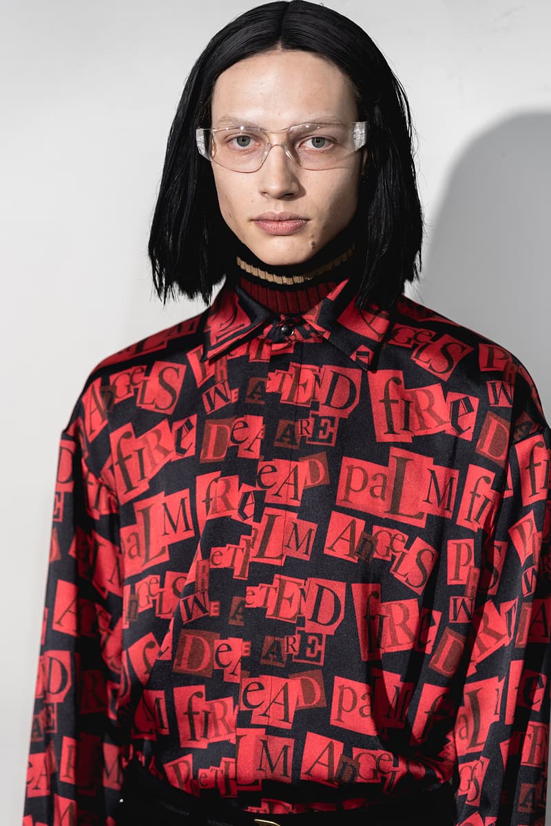 Palm Angels Fall Winter 2019 FW19 NYFW New York Fashion Week Runway Show Backstage Men Red Shirt