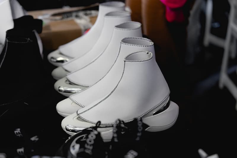 Palm Angels Fall Winter 2019 FW19 NYFW New York Fashion Week Runway Show Backstage White Boots Silver
