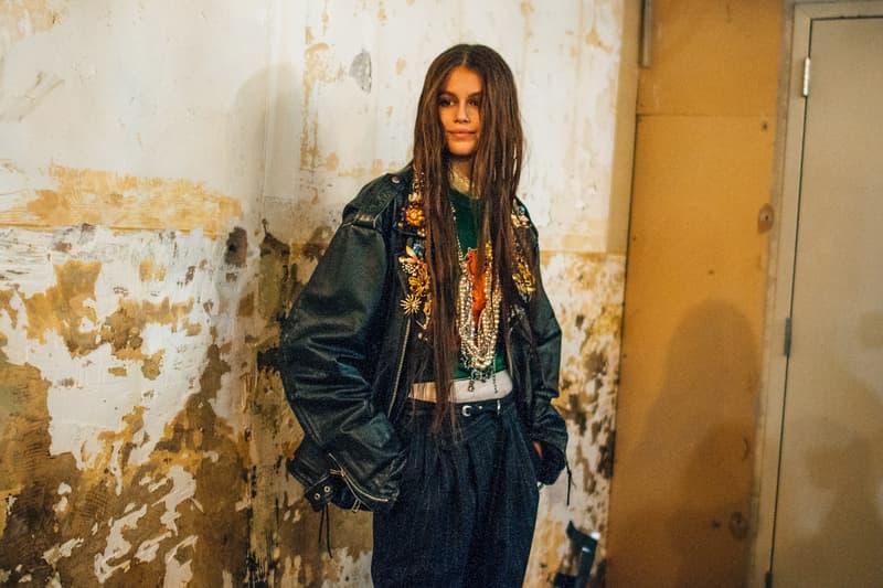 Backstage at R13's FW19 New York Fashion Week Show Kaia Gerber Adesuwa Aighewi Fall Winter 2019 Fashion Show Runway BTS Behind The Scenes Collection