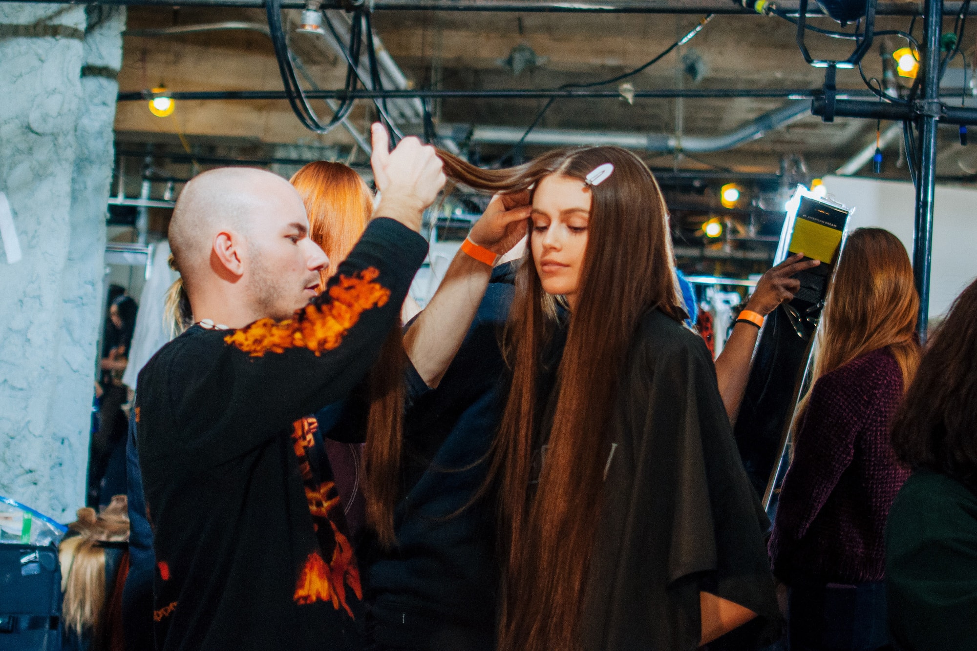  Backstage at R13's FW19 New York Fashion Week Show Kaia Gerber Adesuwa Aighewi Fall Winter 2019 Fashion Show Runway BTS Behind The Scenes Collection 