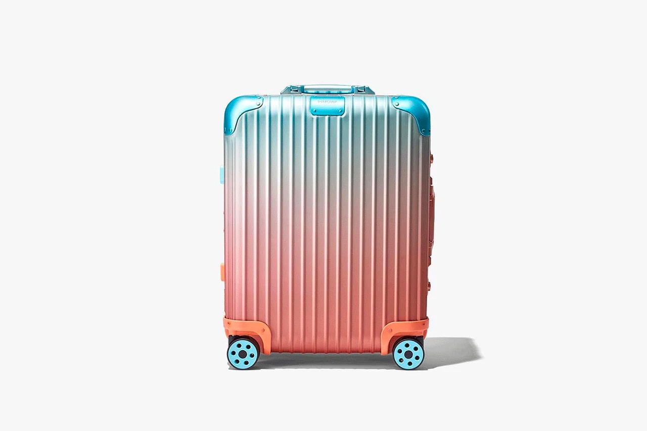 RIMOWA Suitcase Luggage Aluminum Alex Israel Collaboration 2019 Blue Pink Sunset Frieze Art Fair Los Angeles