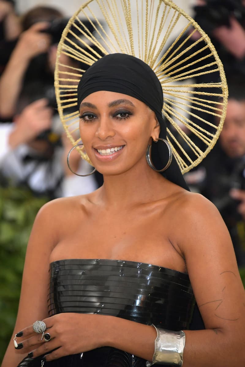 Solang Knowles 2018 Met Gala Dress Black Crown Gold