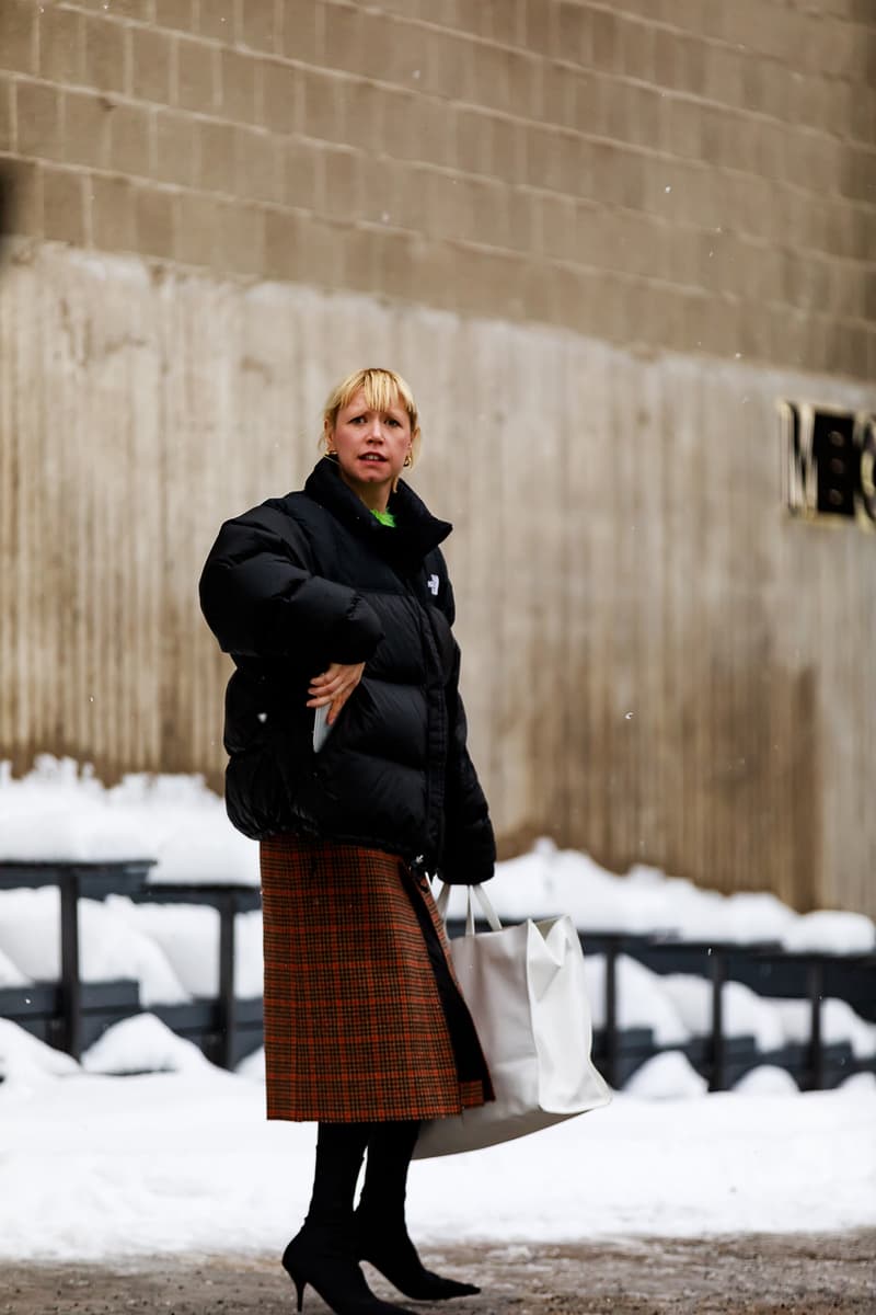 stockholm fashion week street style blogger influencer puffer jacket boots