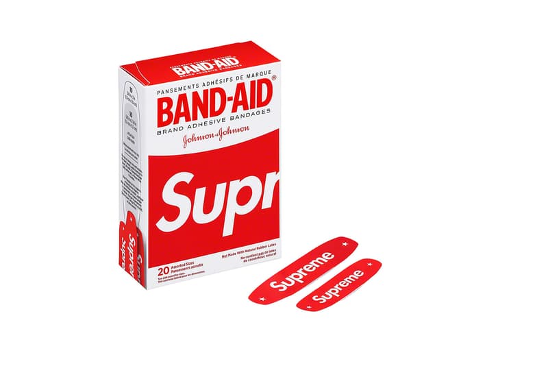 supreme spring summer 2019 ss19 collection collaboration band aids pearl drum set gore tex skateboards oakland raiders dali christopher walken