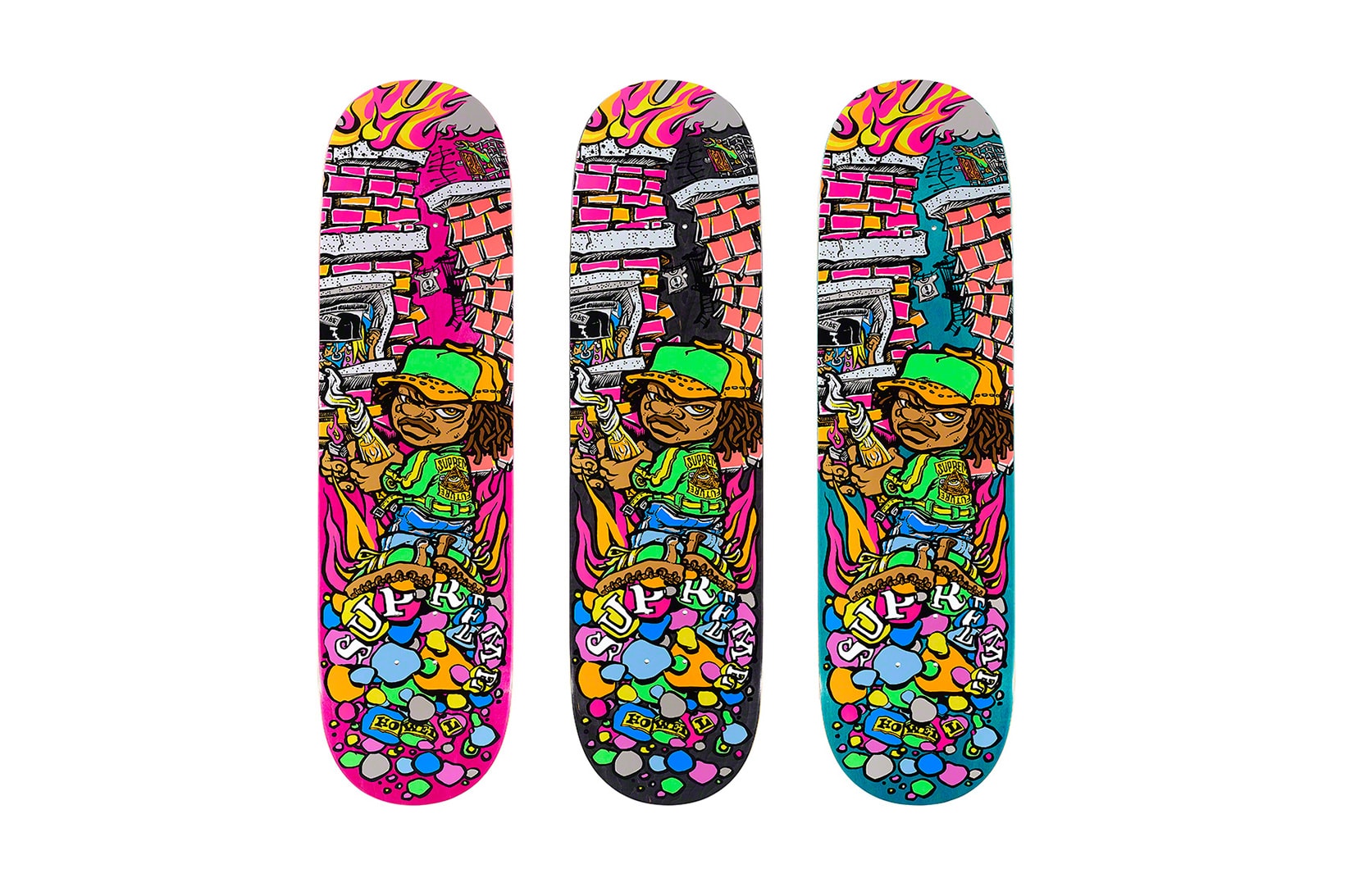 supreme spring summer 2019 ss19 collection collaboration band aids pearl drum set gore tex skateboards oakland raiders dali christopher walken