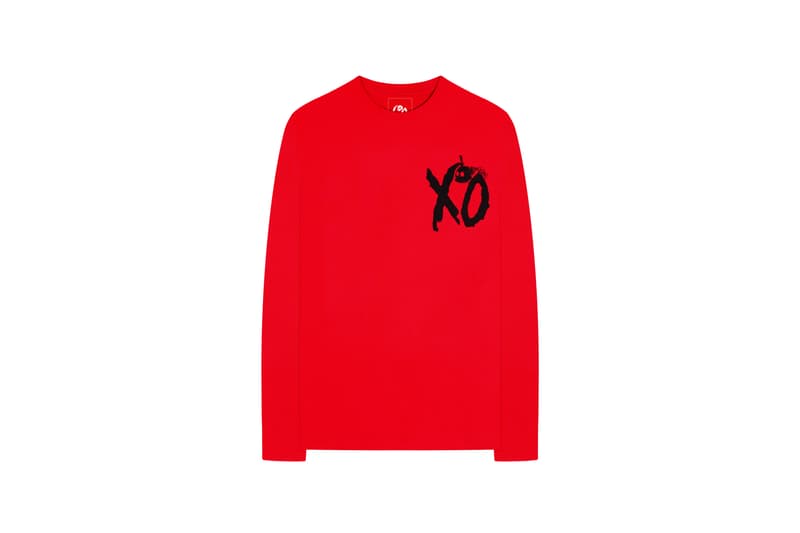 The Weeknd On Thursday Merch Collection Fan Collaboration Long Sleeved Shirt Red