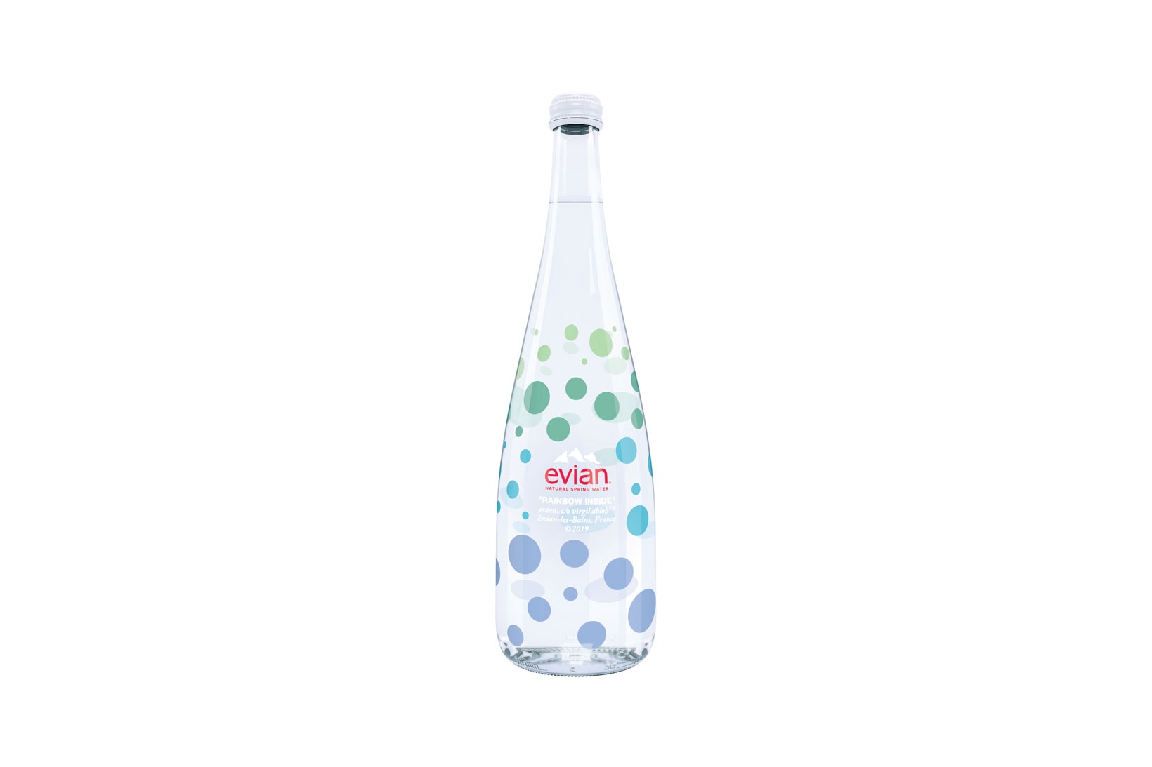 Virgil Abloh x Evian One Drop Can Make a Rainbow Capsule Collection 75cl Water Bottle