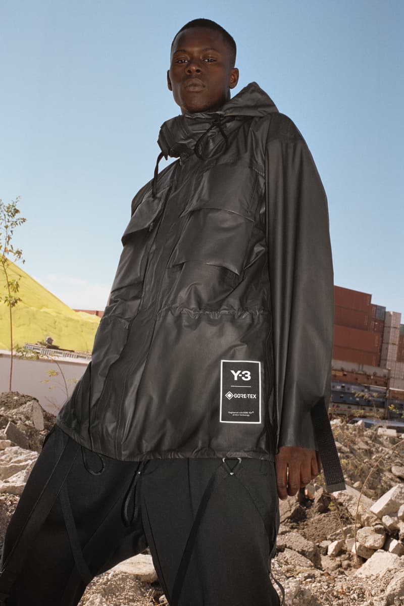 Y-3 GORE-TEX Utility Hoodie Jacket Black Campaign