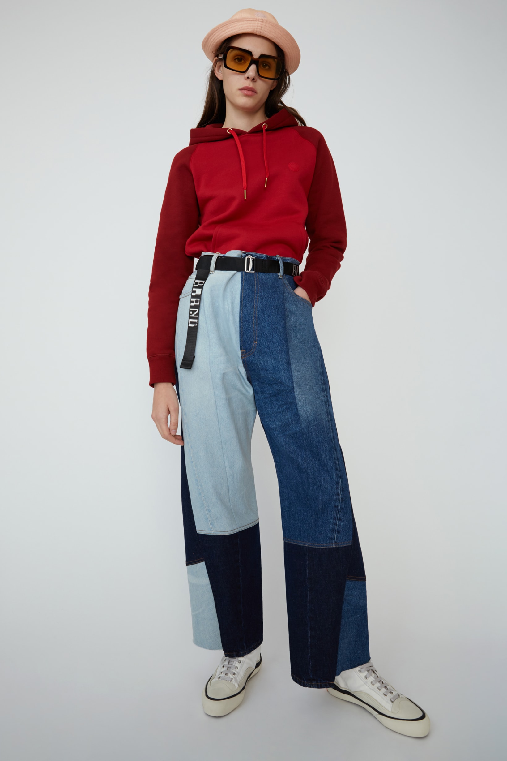 Acne Studios Spring Summer 2019 Denim Collection Sweater Red Pants Blue