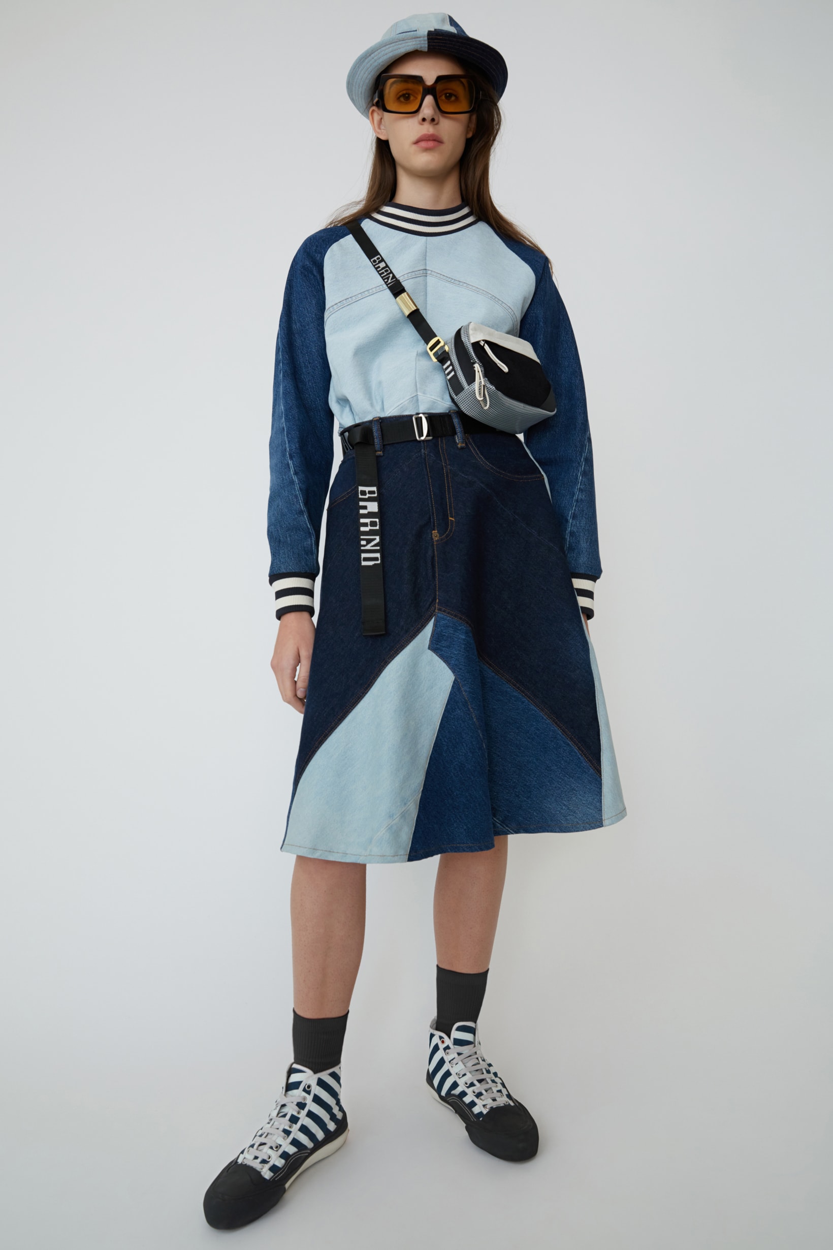 Acne Studios Spring Summer 2019 Denim Collection Shirt Skirt Bag Blue