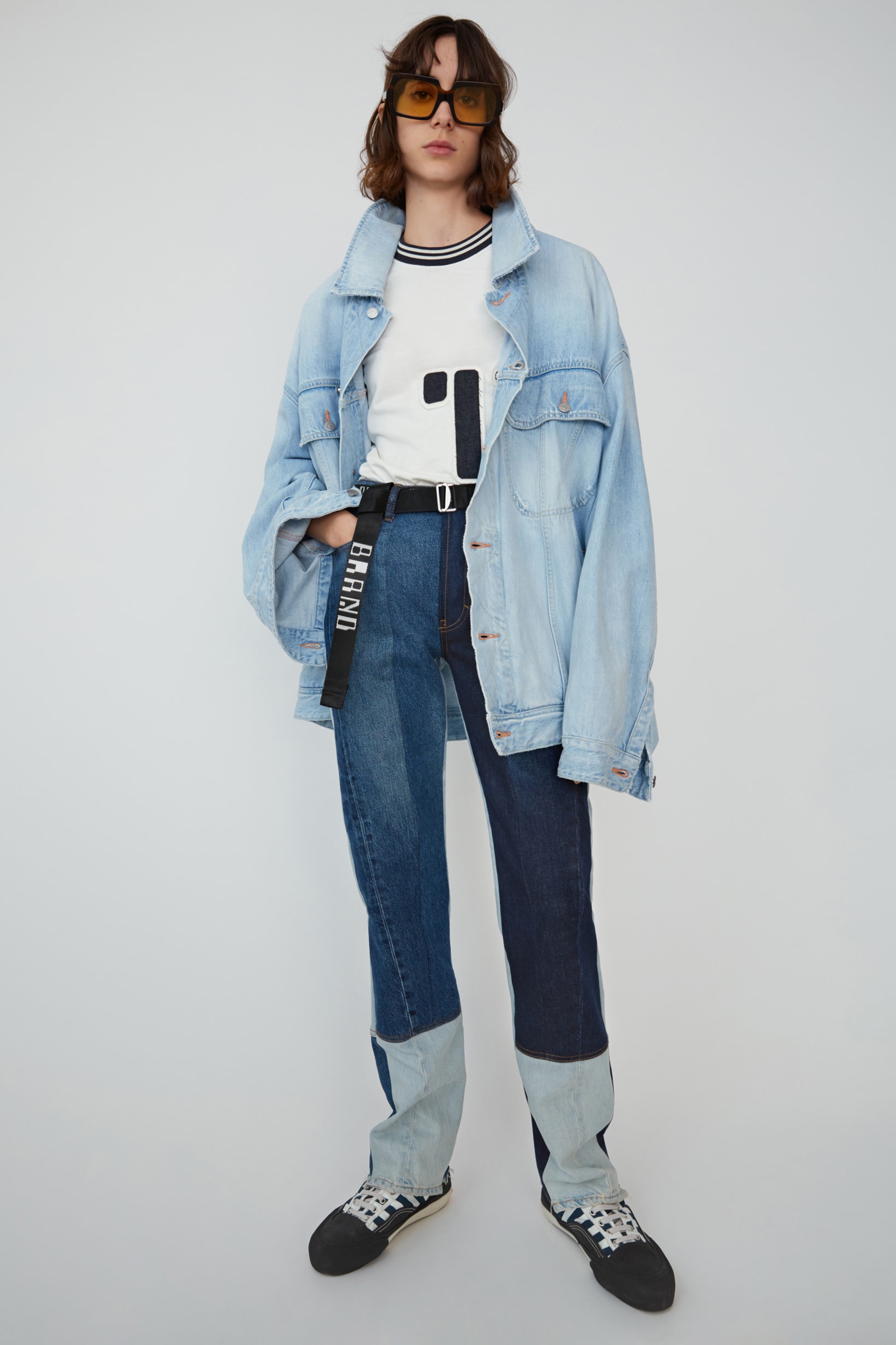 Acne Studios Spring Summer 2019 Denim Collection Jacket Jeans Blue Shirt White