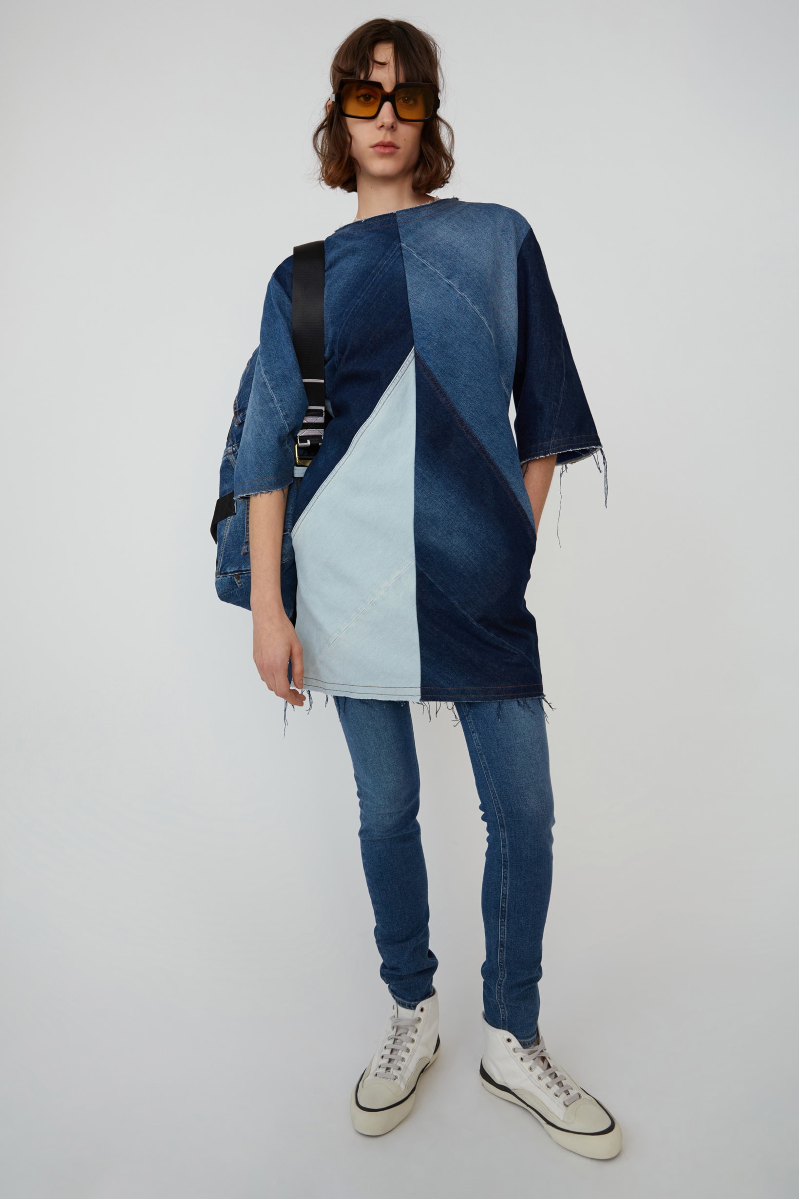 Acne Studios Spring Summer 2019 Denim Collection T-shirt Dress Jeans Blue