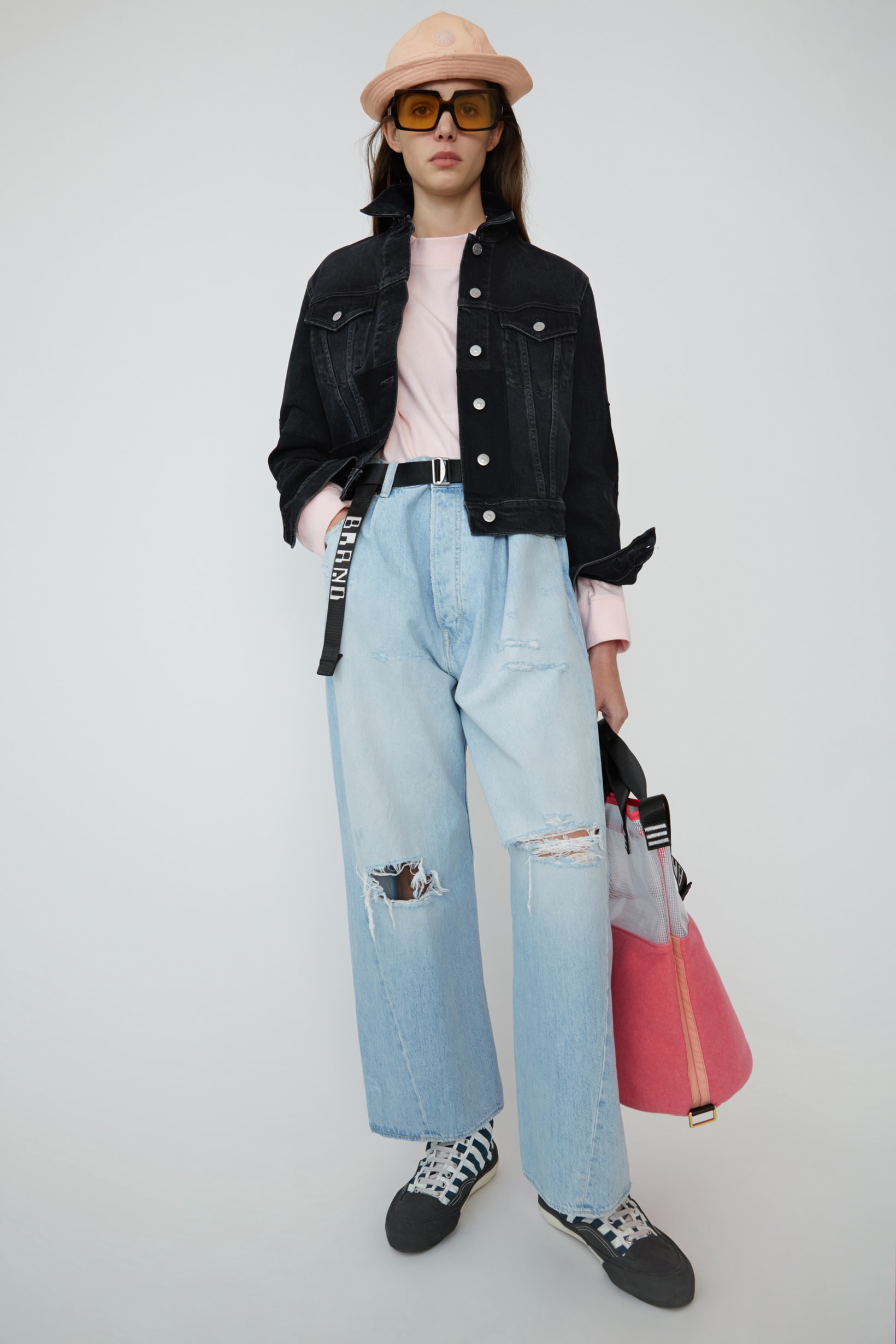 Acne Studios Spring Summer 2019 Denim Collection Shirt Pink Jeans Blue