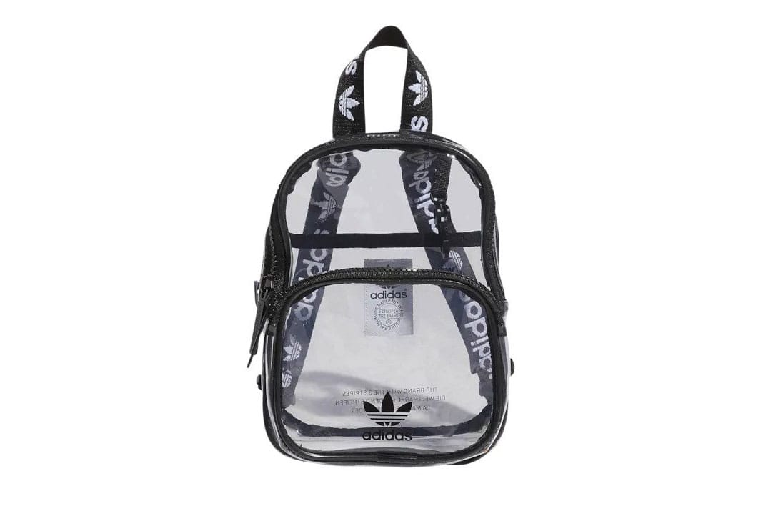 clear mini adidas backpack