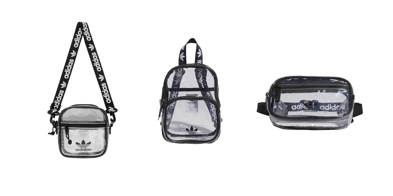 clear mini backpack adidas
