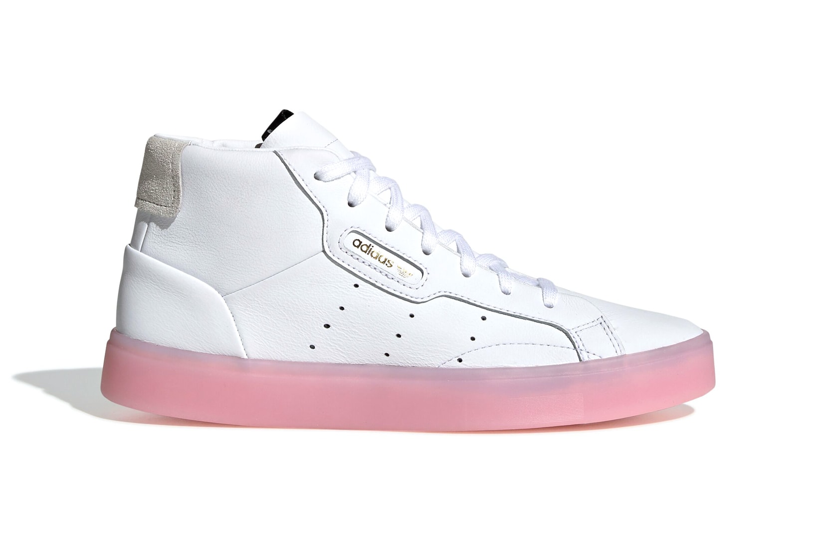 adidas Originals Sleek High Top White Pink