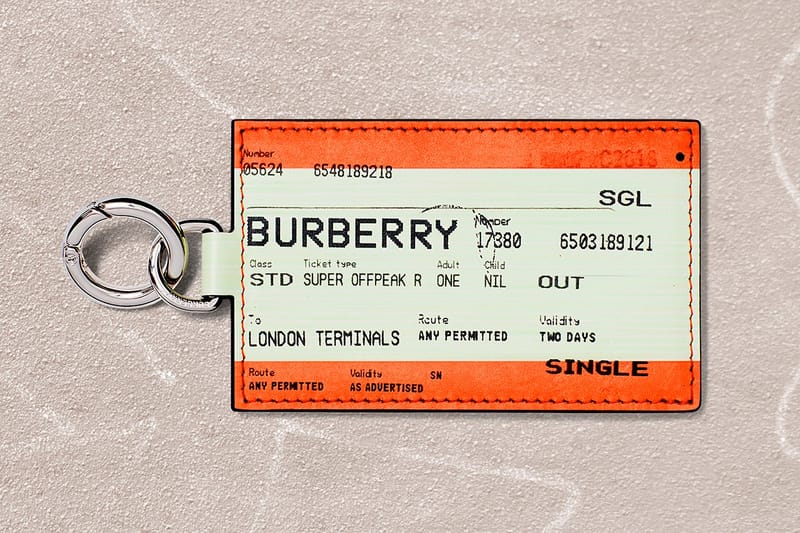 Burberry's New Train Ticket-Inspired Keyring Will Be Available for a Limited Time Only