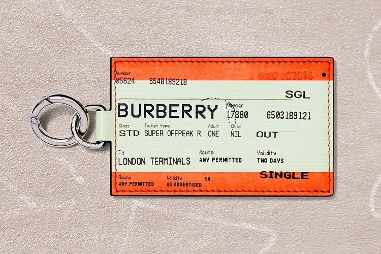 Burberry's New Train Ticket-Inspired Keyring Will Be Available for a Limited Time Only