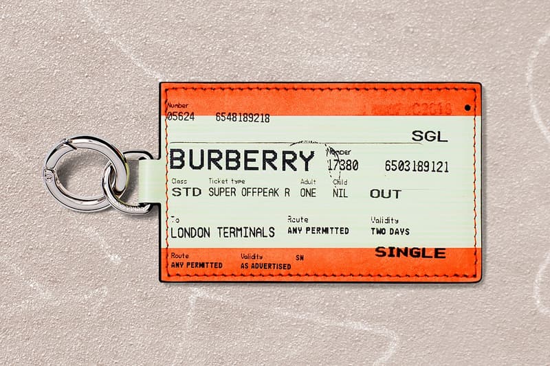 Burberry B Series Keyring Orange Cream