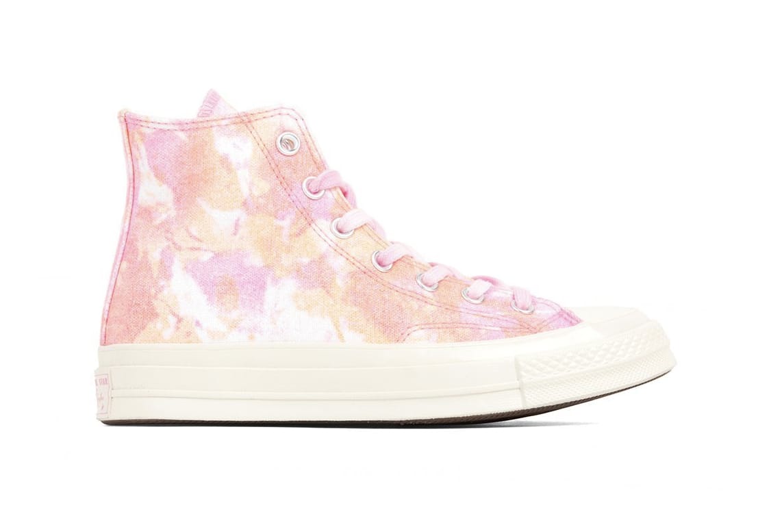 white pink and blue converse