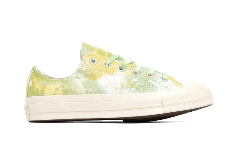 blue and yellow chucks