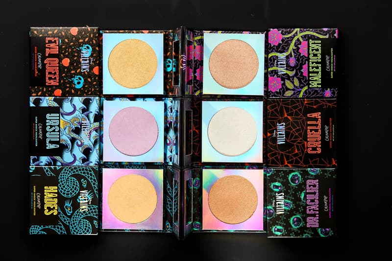 ColourPop Disney Villains Eyeshadow Lipstick Highlighters