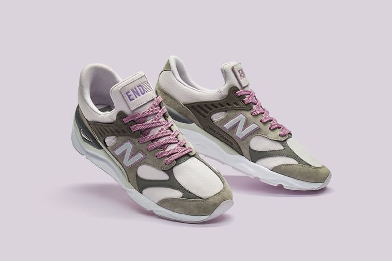END. x New Balance X-90 "Purple Haze" Pack Grey Lilac Violet Black Sneaker Dad Shoe
