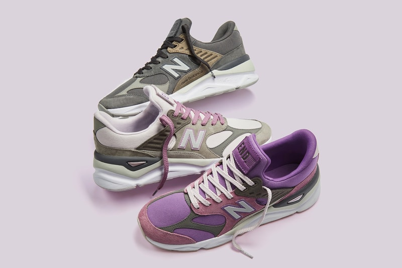 END. x New Balance X-90 "Purple Haze" Pack Grey Lilac Violet Black Sneaker Dad Shoe 