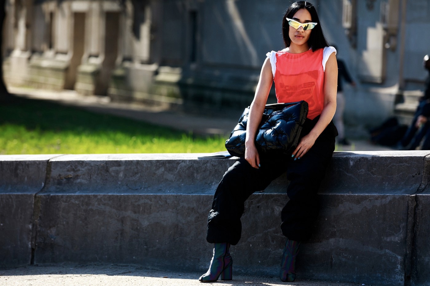 Fashion Week Street Style: Best Accessories Sunglasses Burberry Scarf Clips Ashley Williams Paris Milan New York London Fashion Week Month Streetsnaps