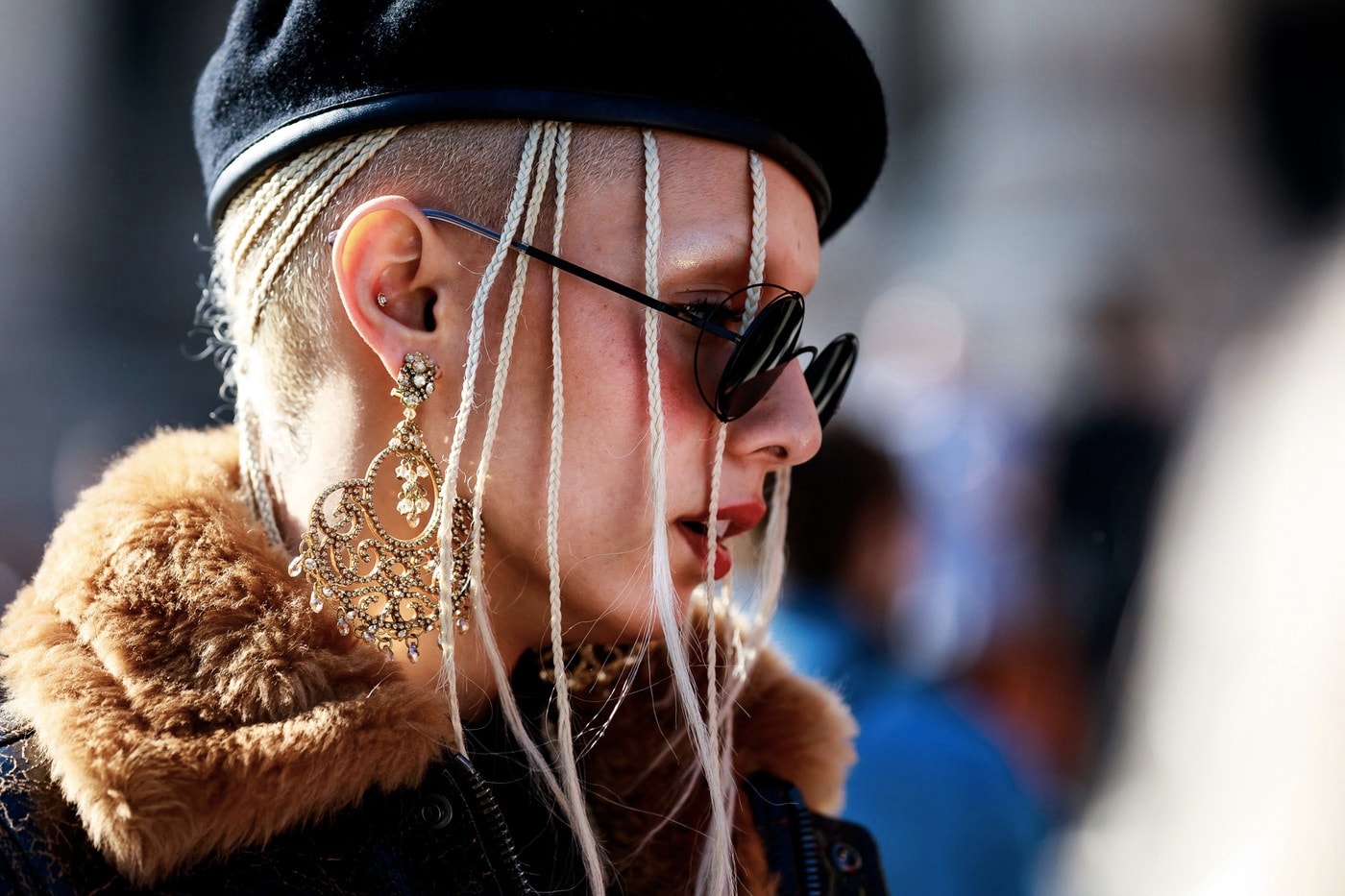 Fashion Week Street Style: Best Accessories Sunglasses Burberry Scarf Clips Ashley Williams Paris Milan New York London Fashion Week Month Streetsnaps