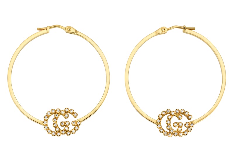 Gucci's Gold and Crystal Logo Hoop Earrings Are the Ultimate Status Symbol