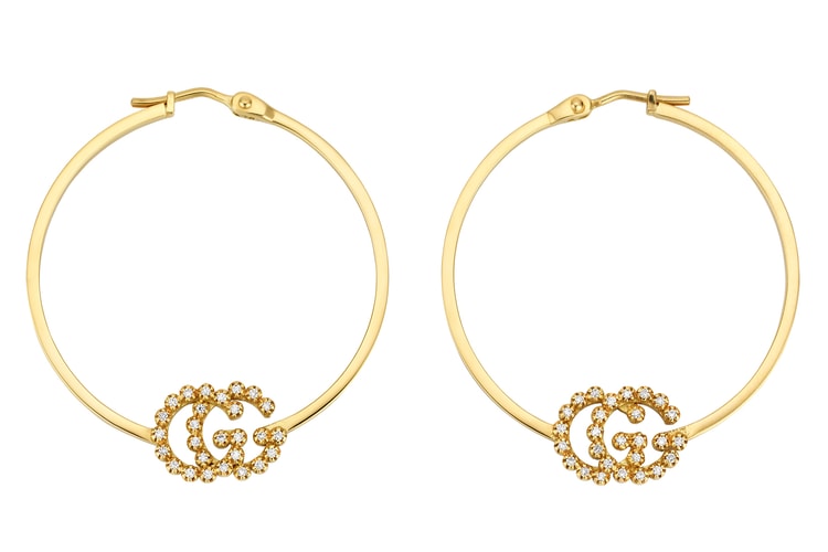 Gucci's Gold and Crystal Logo Hoop Earrings Are the Ultimate Status Symbol