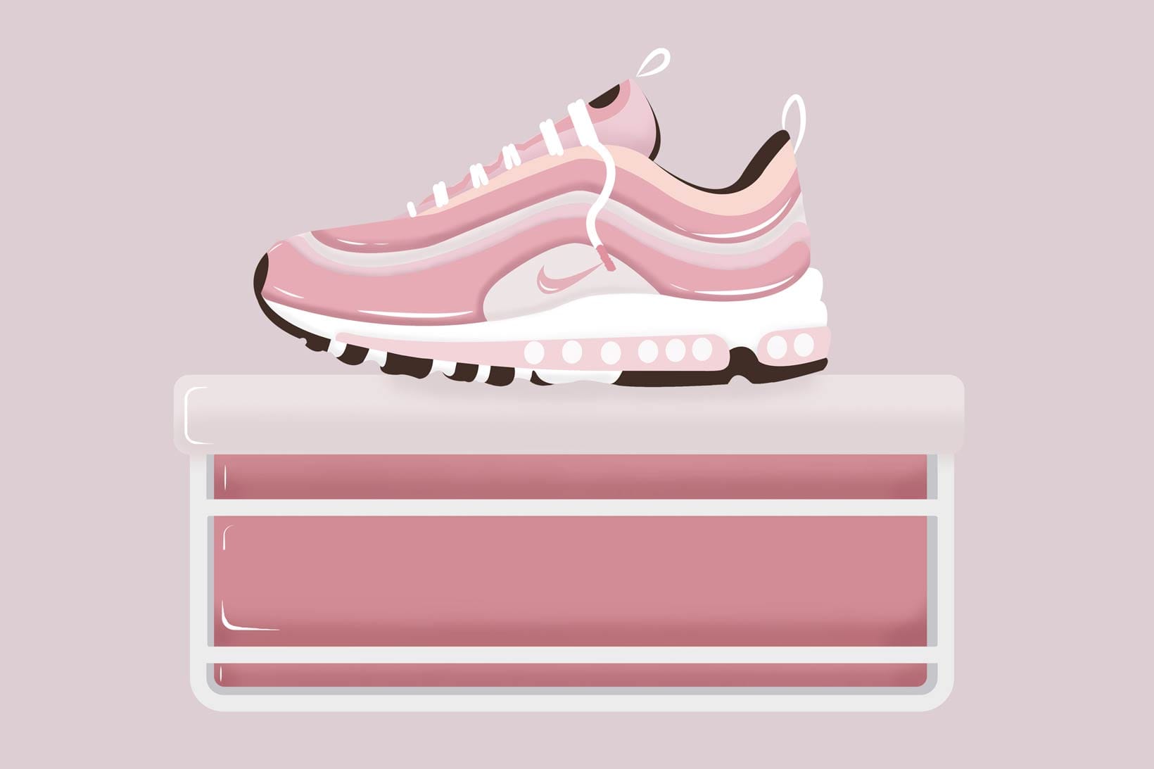 Illustrated Air Max Sneakers as Beauty 