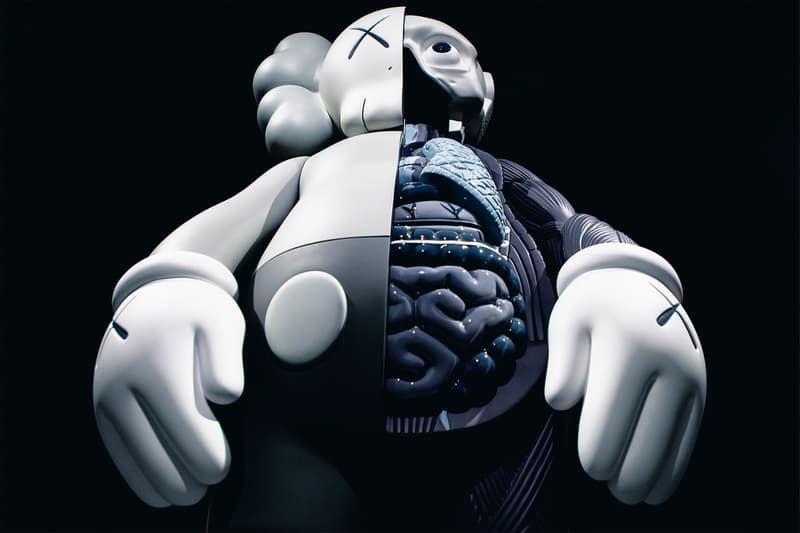 KAWS: ALONG THE WAY Hong Kong Exhibition Companion Sculpture Grey Black White