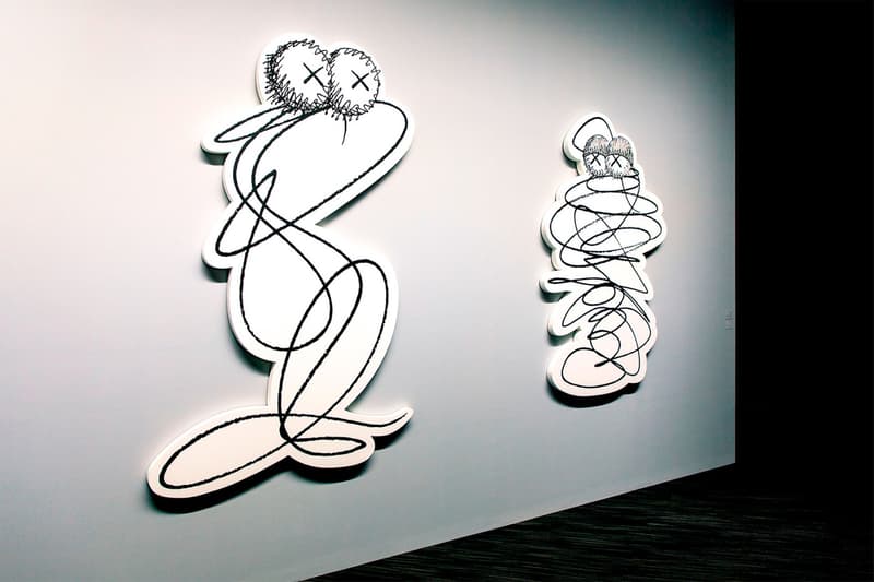 KAWS: ALONG THE WAY Hong Kong Exhibition Artwork Grey White