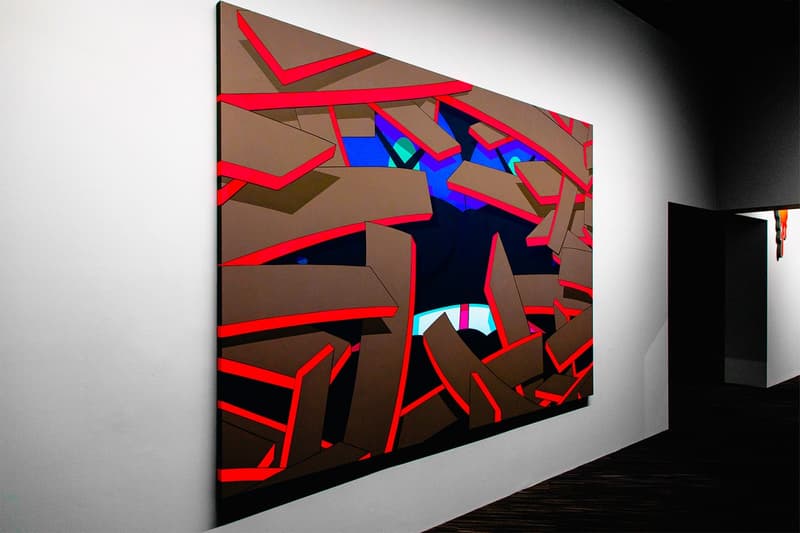 KAWS: ALONG THE WAY Hong Kong Exhibition Artwork Red Brown Blue