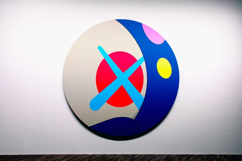 KAWS: ALONG THE WAY Hong Kong Exhibition Artwork White Blue Pink