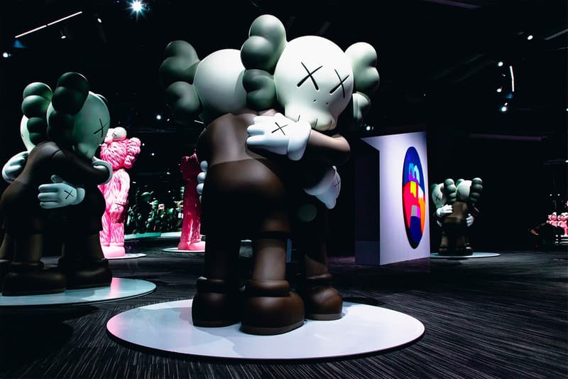 KAWS: ALONG THE WAY Hong Kong Companion Exhibition Sculpture Grey Black Cream